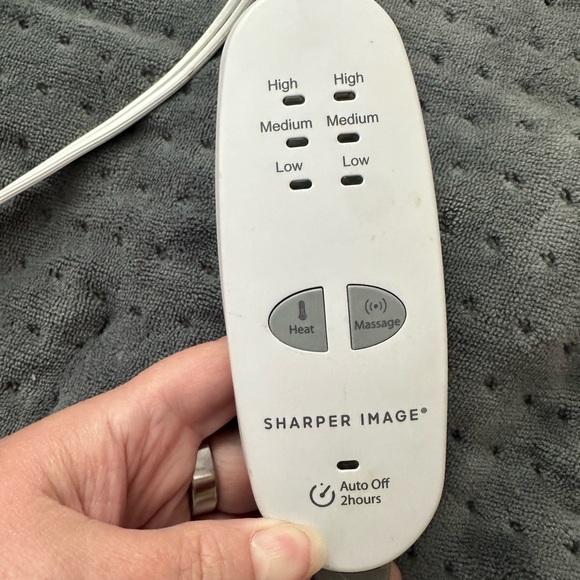 Calming Heat Massaging Weighted Heating Pad by Sharper Image - Picture 4 of 5